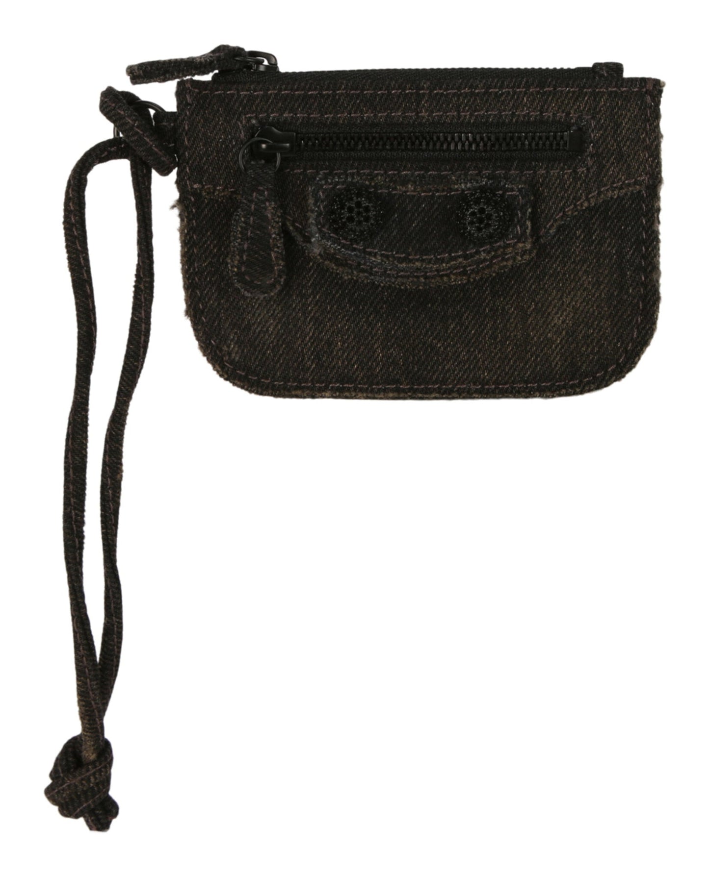 Balenciaga Le Cagole Washed Denim Coin Purse