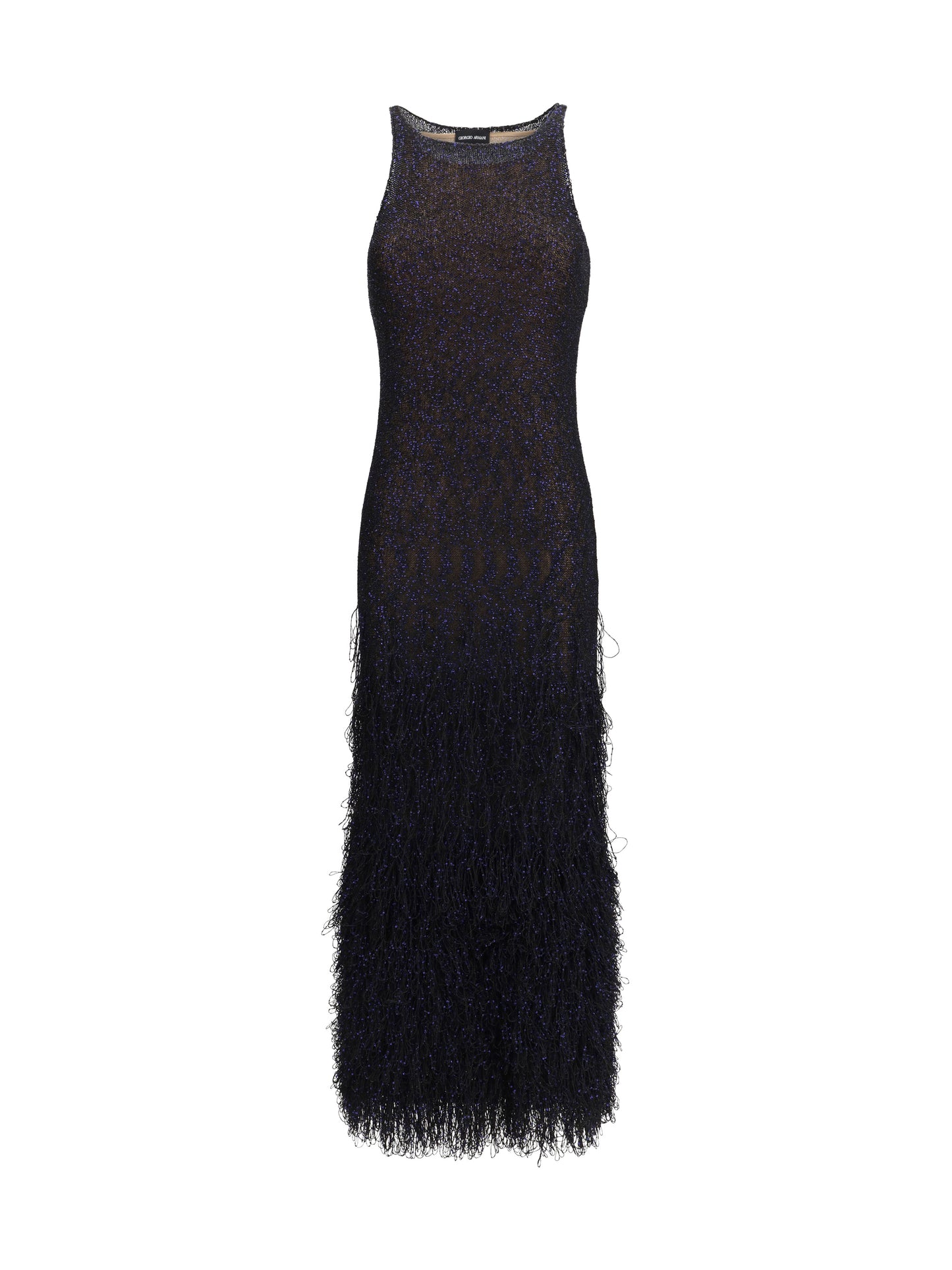 Dress Sequin-Knit Blue