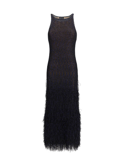 Dress Sequin-Knit Blue