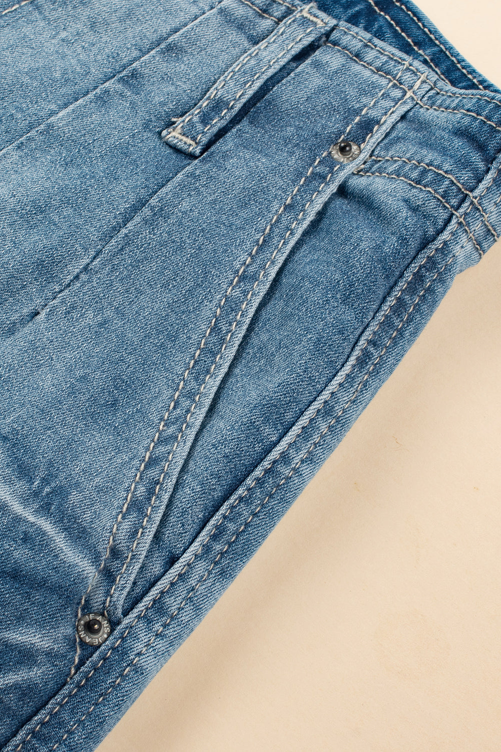 Threaded Pear Addilyn Straight Loose Leg Jeans