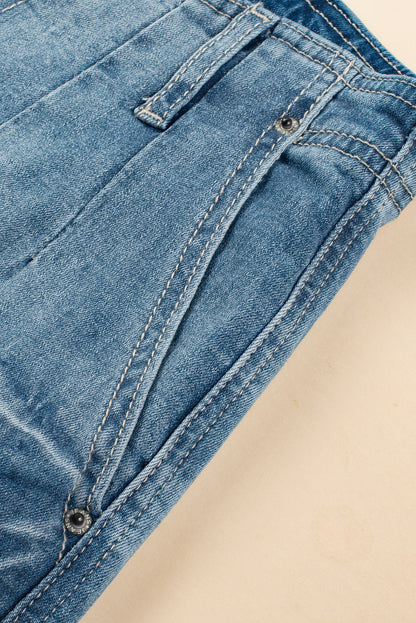 Threaded Pear Addilyn Straight Loose Leg Jeans