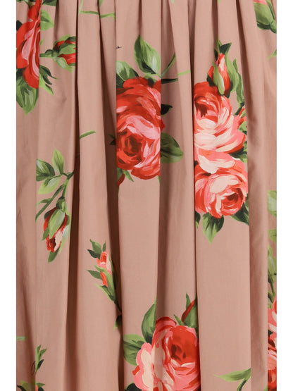 Dress Rose Bouquet Print