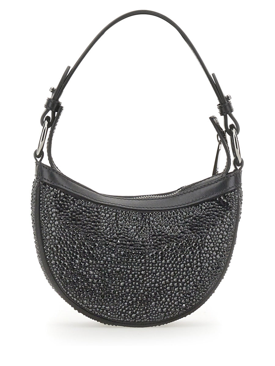 Mini Hobo Bag With Crystals