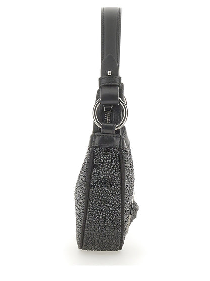 Mini Hobo Bag With Crystals