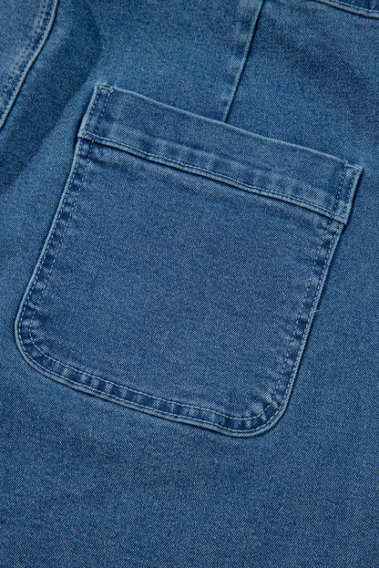 Threaded Pear Maya Cropped Wide Leg Overalls