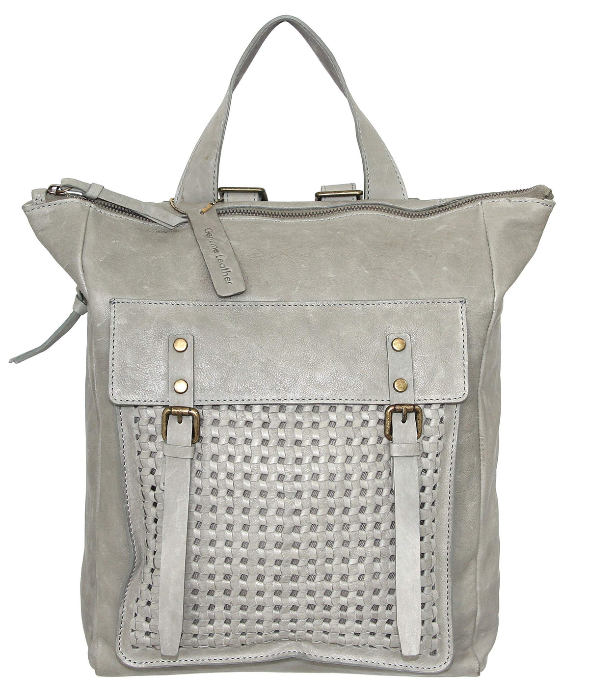 Nino Bossi Suzanna Leather Backpack - Stone