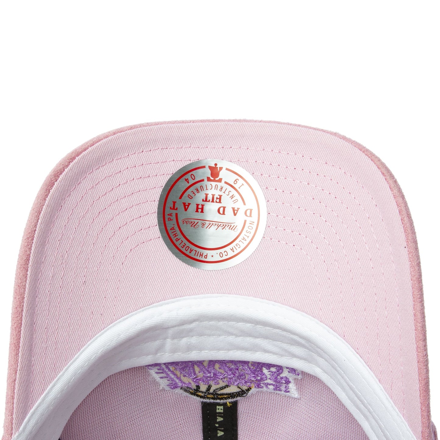 Mitchell & Ness Men's NBA Suede Dad Strapback Hwc Lakers Ball Caps