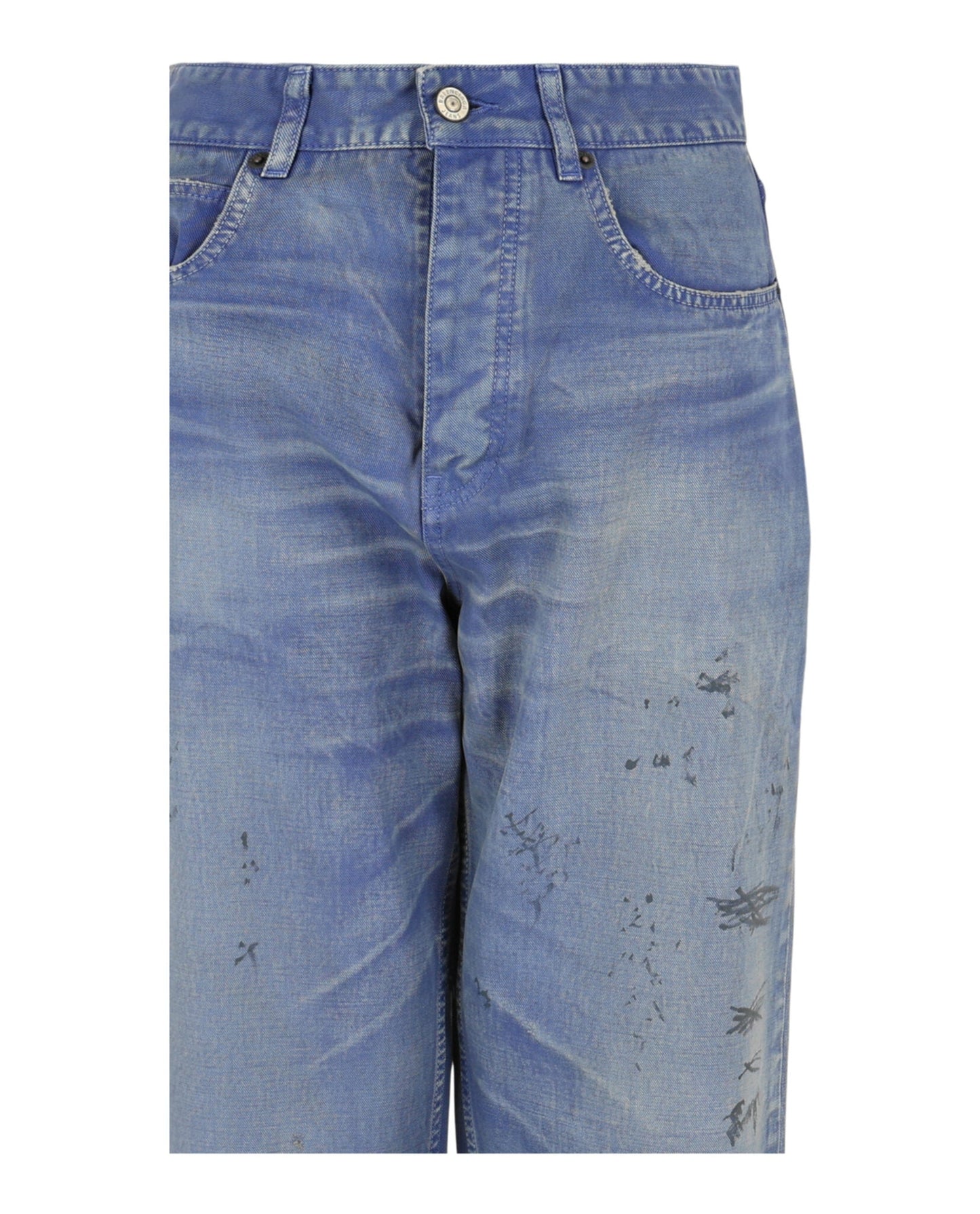 Balenciaga Loose Fit Distressed Jeans