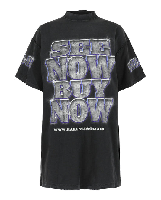 Balenciaga Oversized See Now Buy Now Inside Out T-Shirt