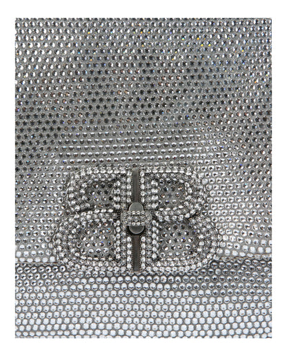 Balenciaga Small Monaco Sling Bag in Strass