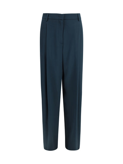 Pants Pleated Silk Sea Moss