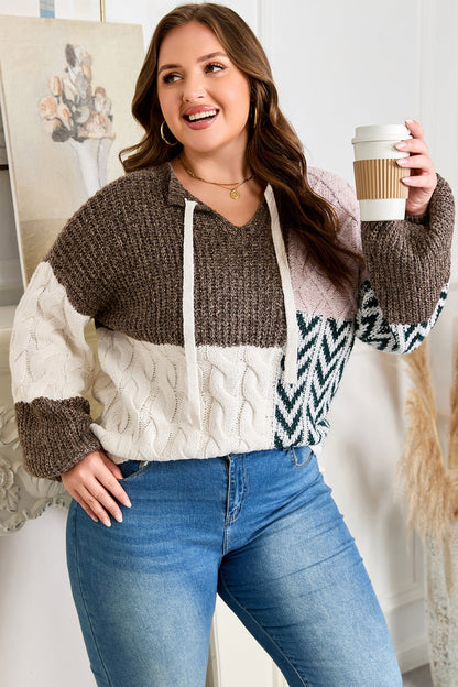 Threaded Pear Rivka Back Loose Fit PLUS Sweater