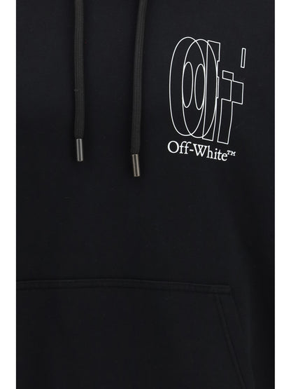 Hoodie Big Double Arrow Black