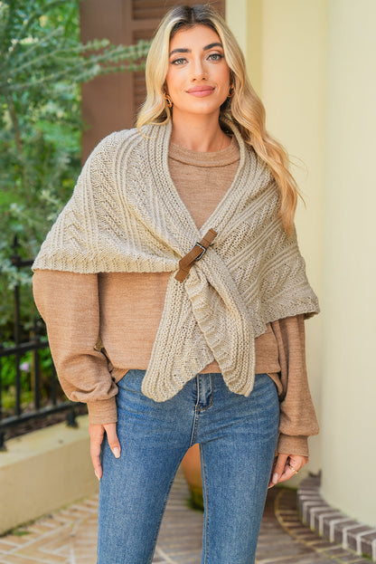 Threaded Pear Edith Belt Triangle Shawl Scarf