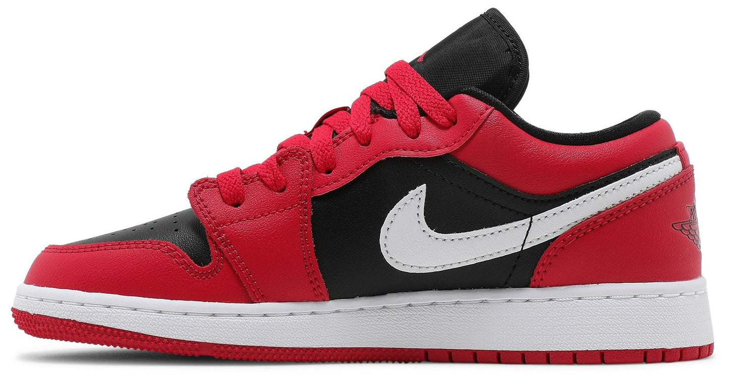 Air Jordan Grade School Retro 1 Low 'Black Very Berry' Gs (Gs)