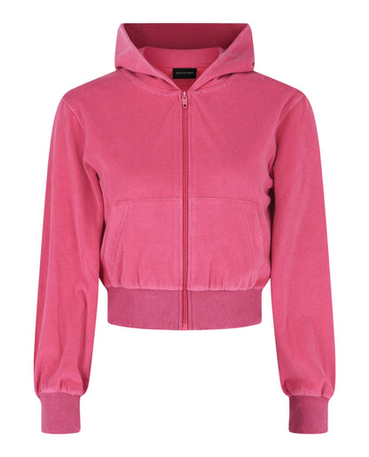 Balenciaga Cropped Rhinestone Tracksuit Jacket