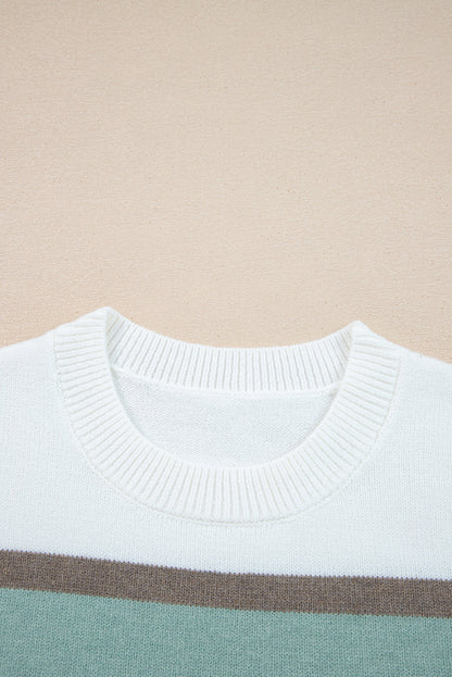 Threaded Pear Millie Knit Drop Shoulder Sweater