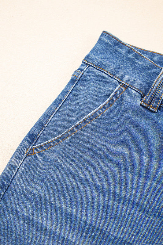 Threaded Pear Mikaela Fly Straight Leg Jeans