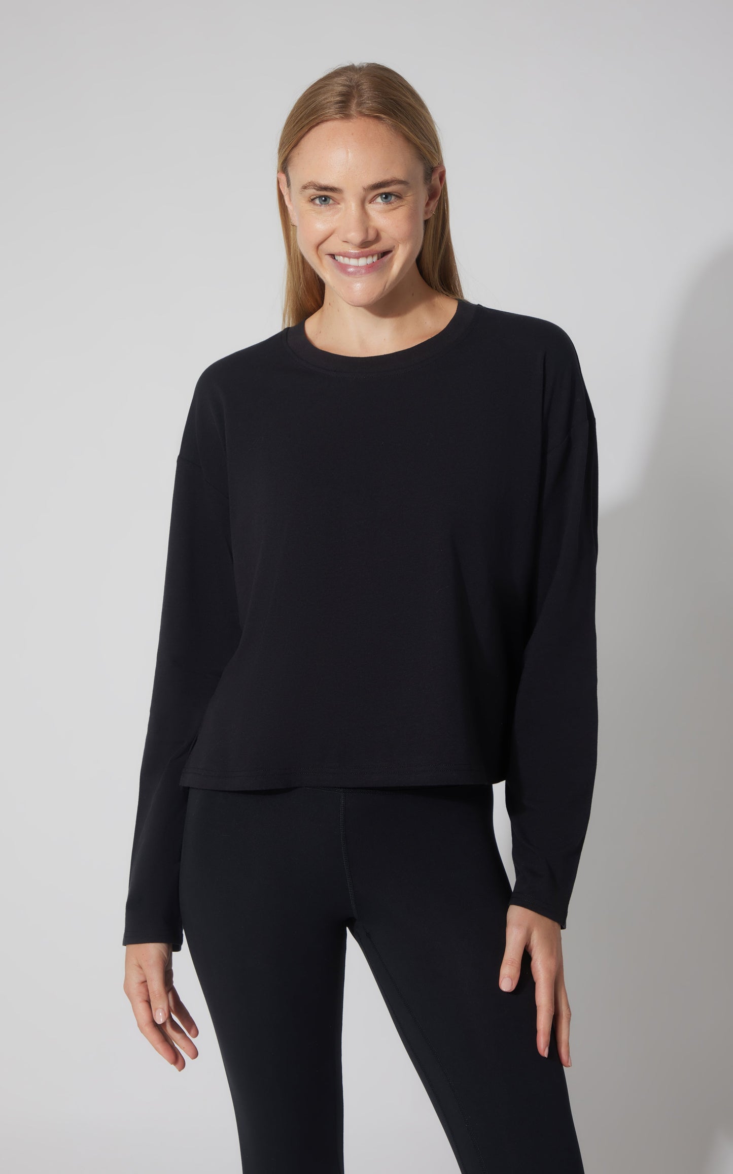 2 PK Cotton Deluxe Boxy Long Sleeve Top
