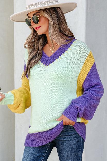 Threaded Pear Colette Knitted Drop Shoulder Sweater