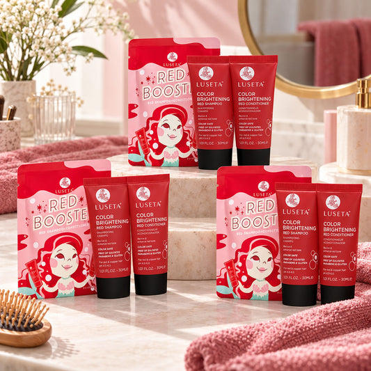 Luseta Beauty Color Brightening Red Travel Set 2 X 1.01oz SET OF 3