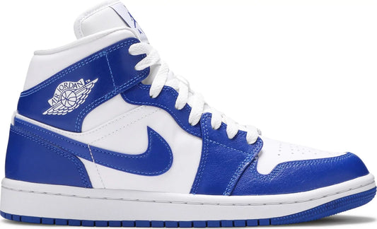 Air Jordan Women's Retro 1 Mid 'Kentucky Blue' Sneakers