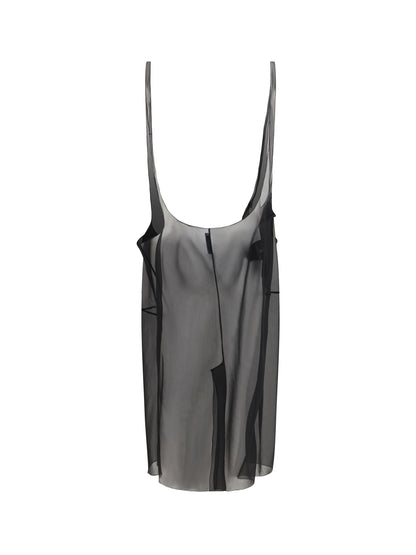 Midi Skirt Cigaline With Suspender Straps, Black