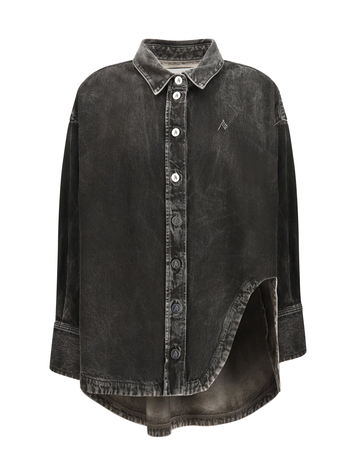 Denim Shirt Black/White