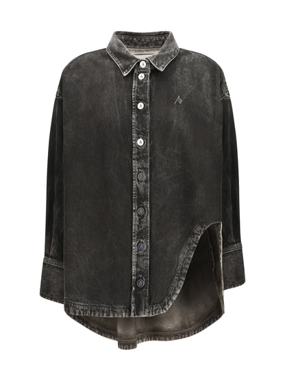 Denim Shirt Black/White