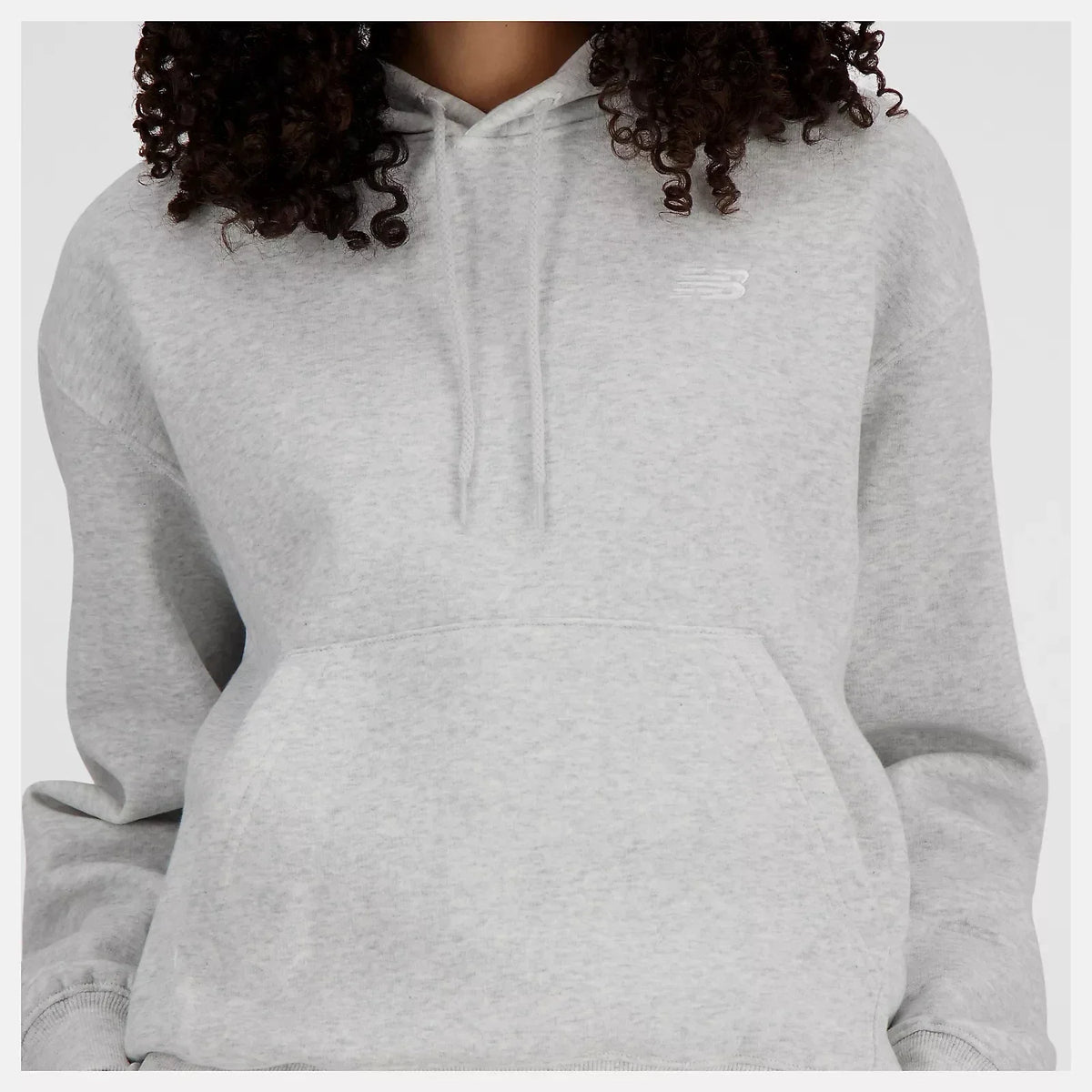 New Balance Sport Essentials Women's Pullover Hoodie — Gray