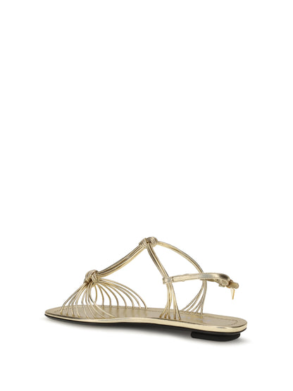 Sandals Mordoré Nappa Platinum