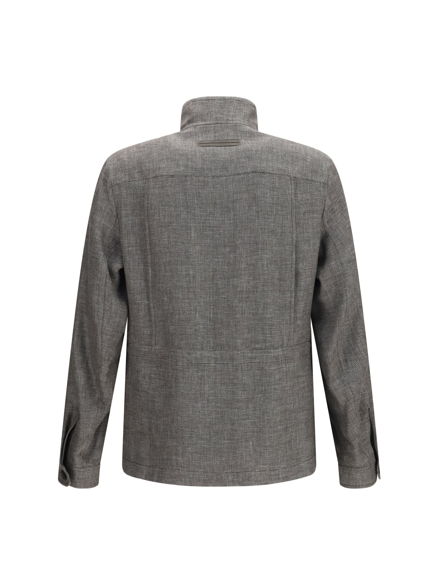 Shirt Jacket High-Collar Grey