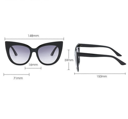 Women's Oversized Cat Eye Sunglasses UV400