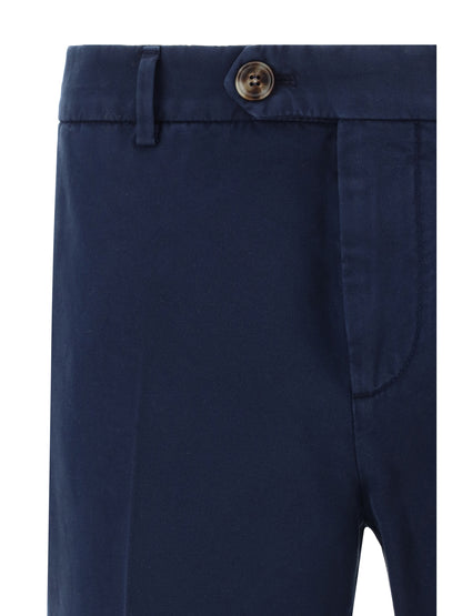Pants Dyed Cotton Navy