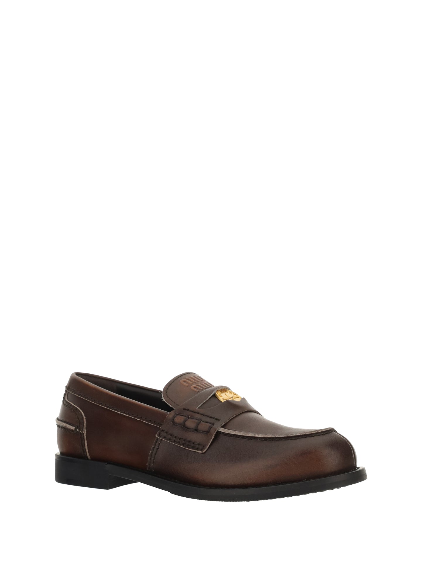Leather Loafers in Black