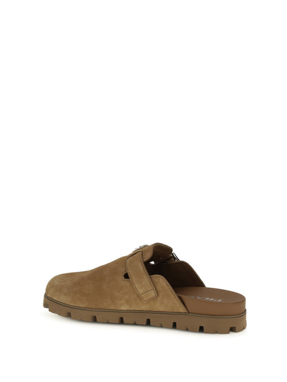 Suede Mules Cinnamon