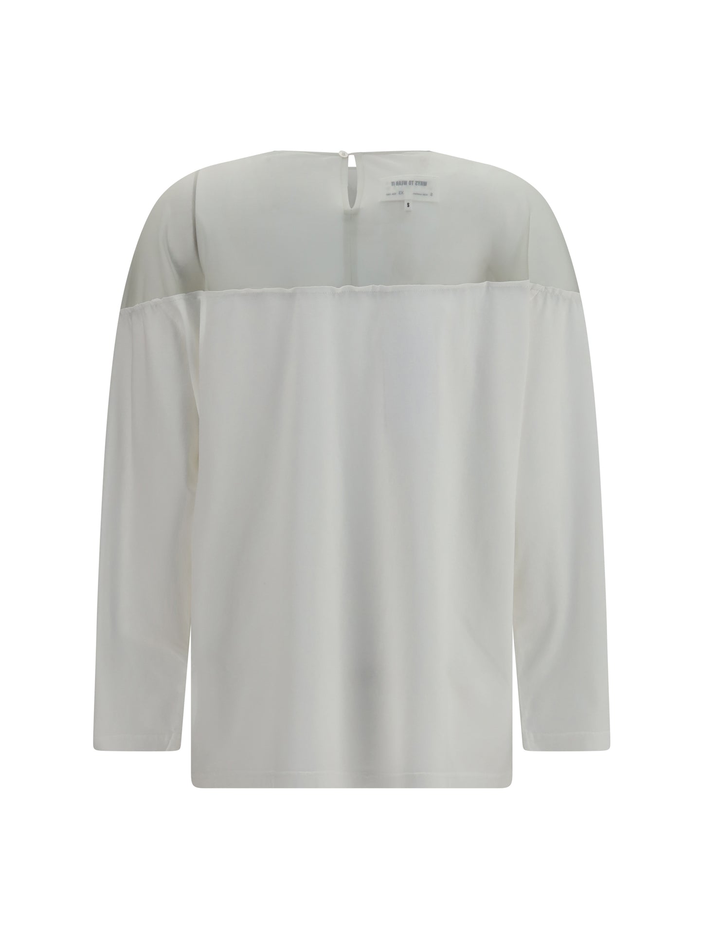 Long-Sleeve Printed T-Shirt Off White