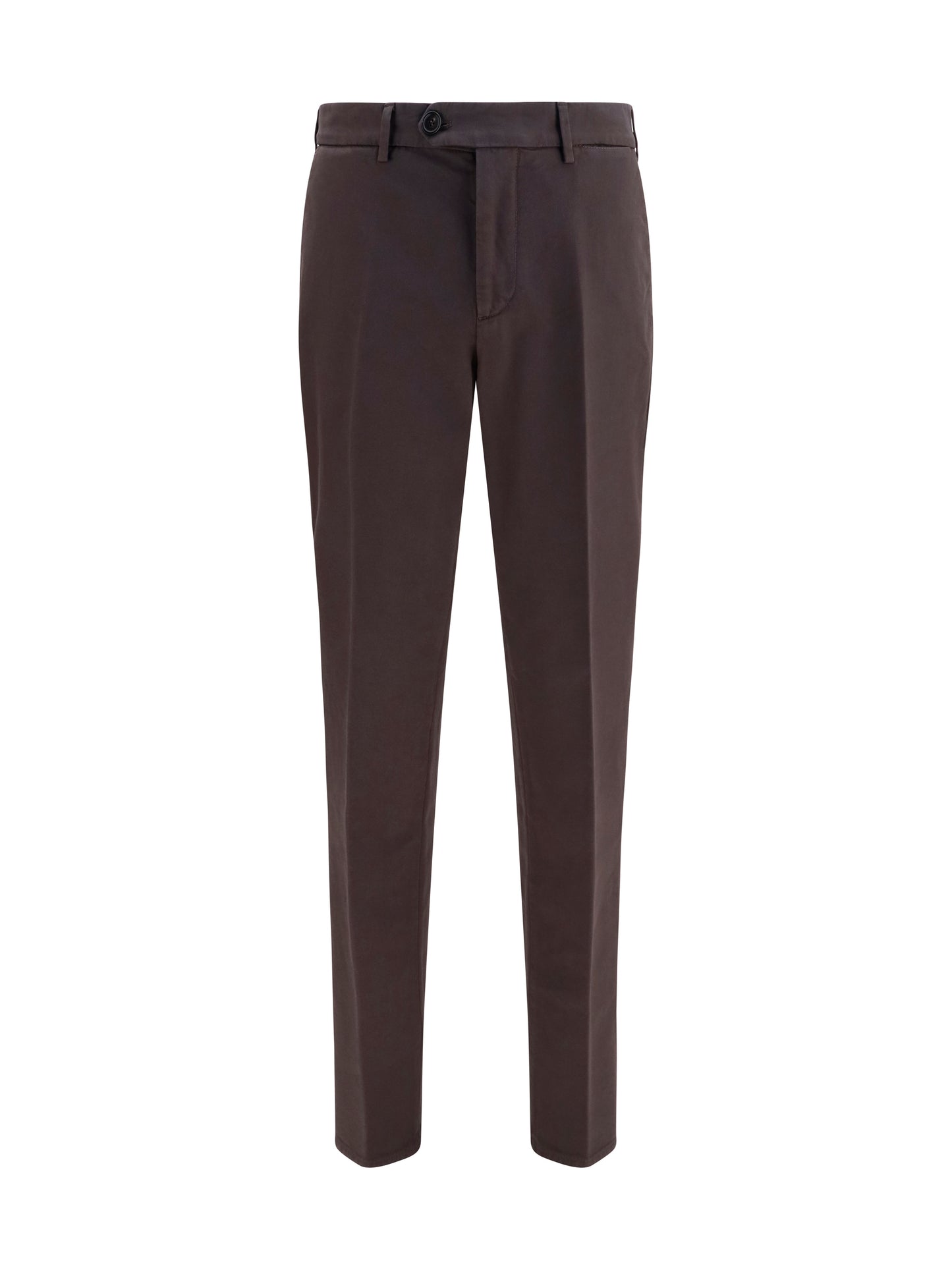 Dyed Cotton Pants Dark Brown