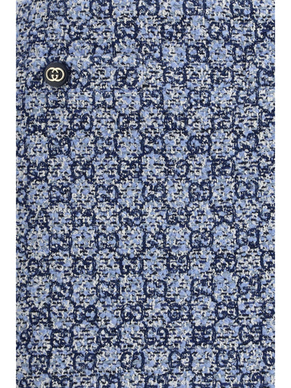 Skirt GG Tweed Blue