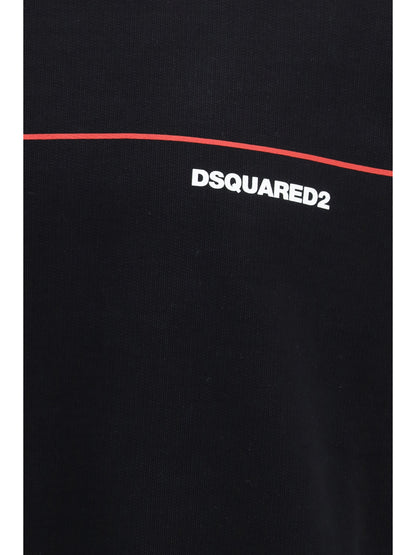 Sweatshirt Cotton Crew Neck Black