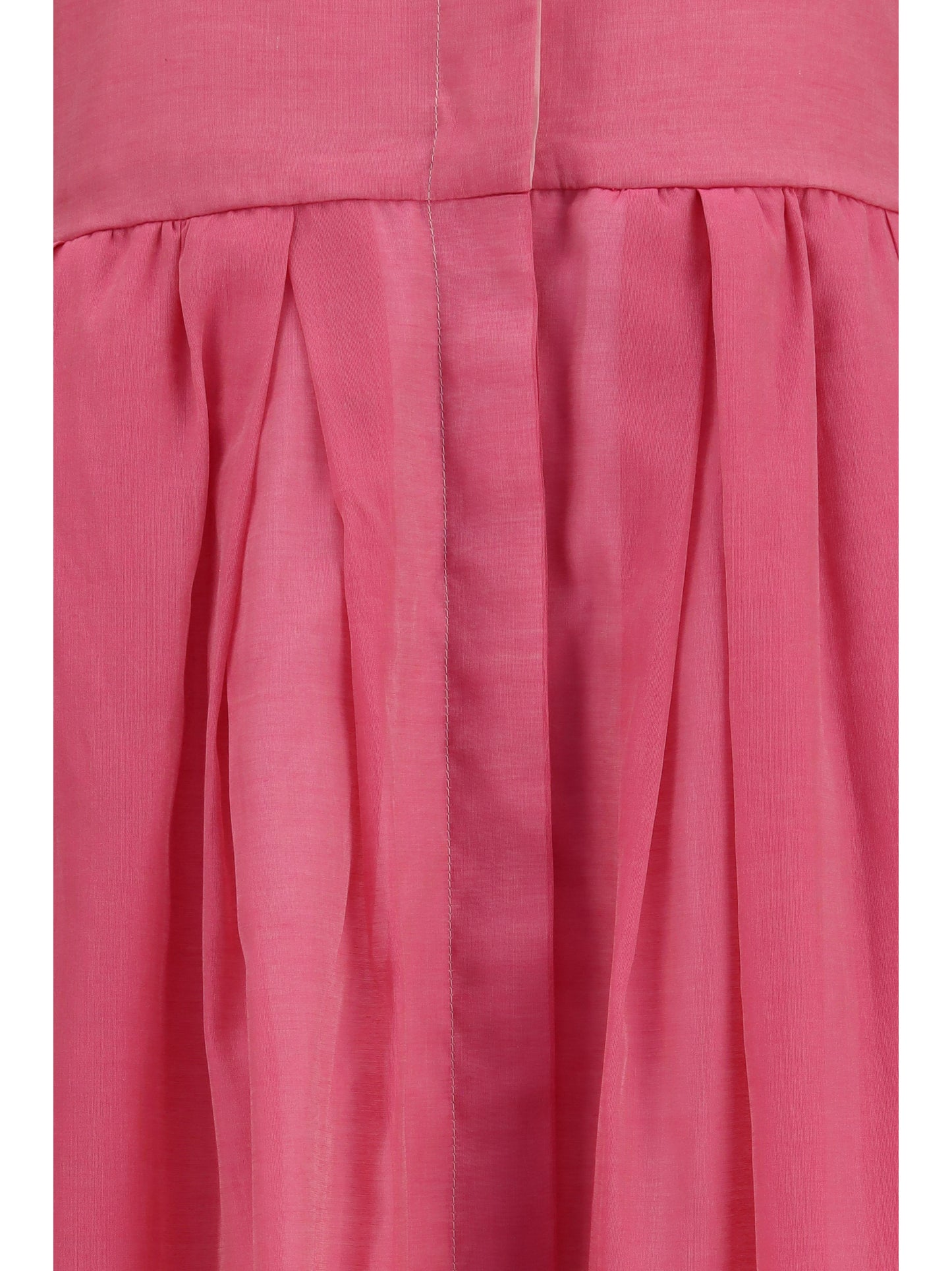 Dress Eglelong Orange/Pink Silk-Cotton