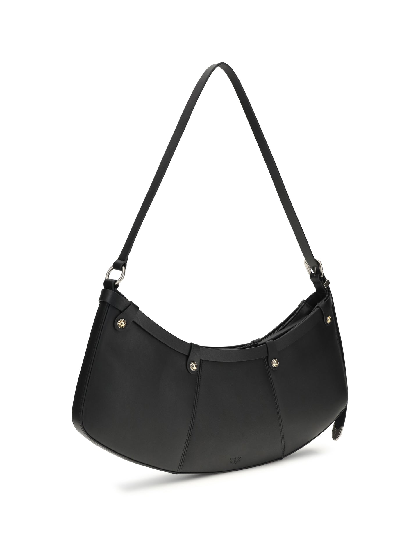 Shoulder Bag Pocket Body Black/Old Silver