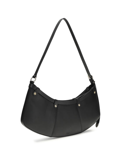 Shoulder Bag Pocket Body Black/Old Silver