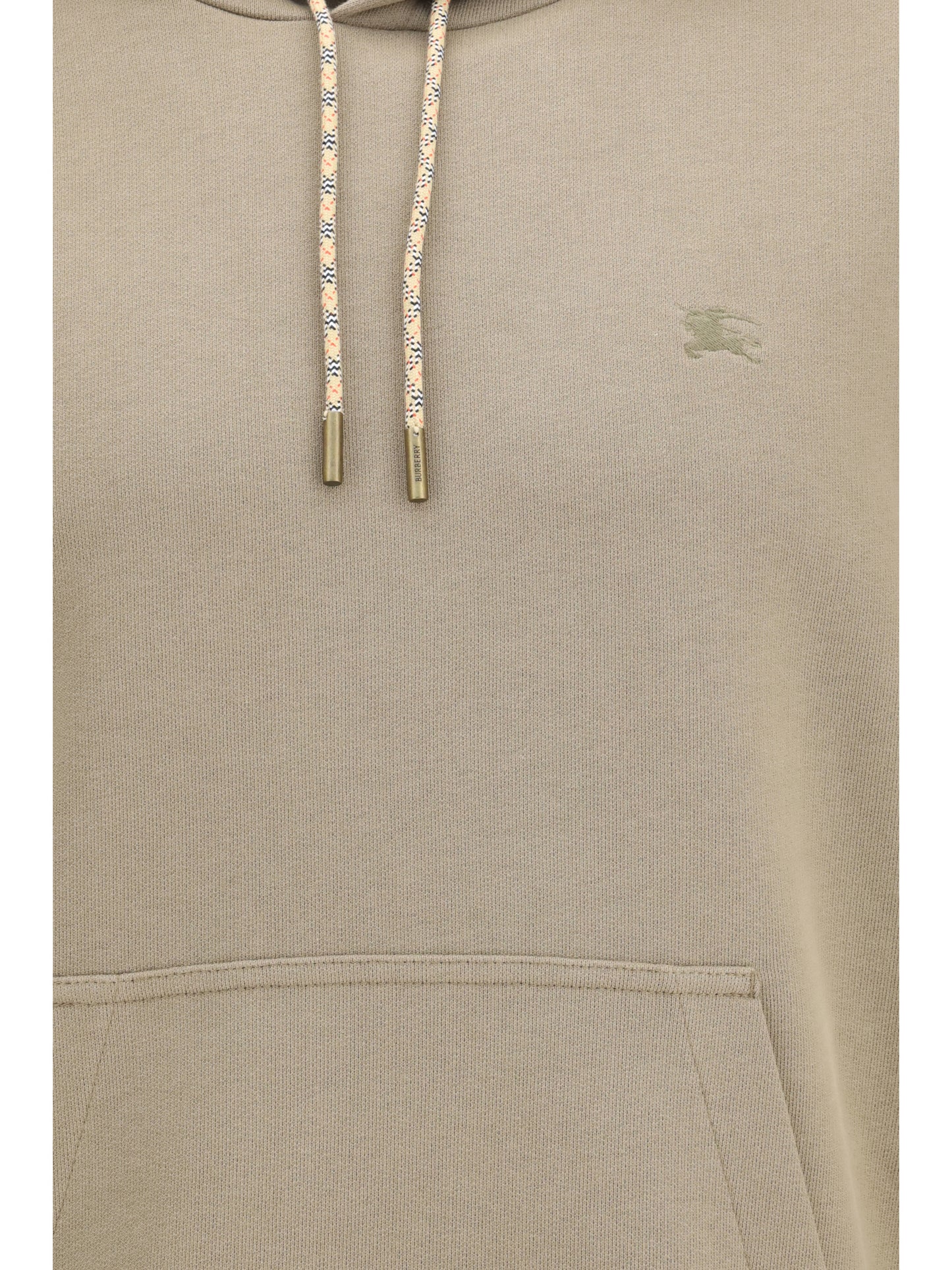 Hoodie Check Print Finch Brown
