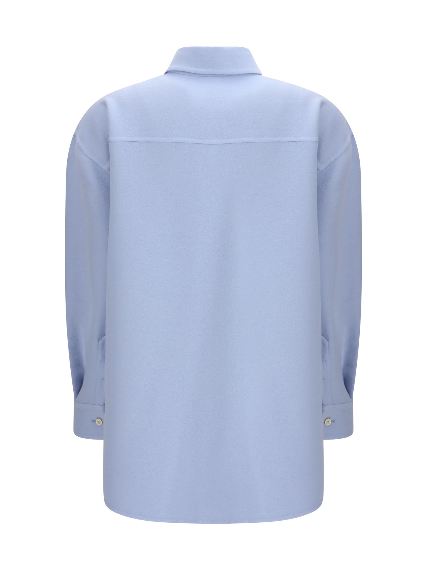Long Shirt Double Wool Aqua