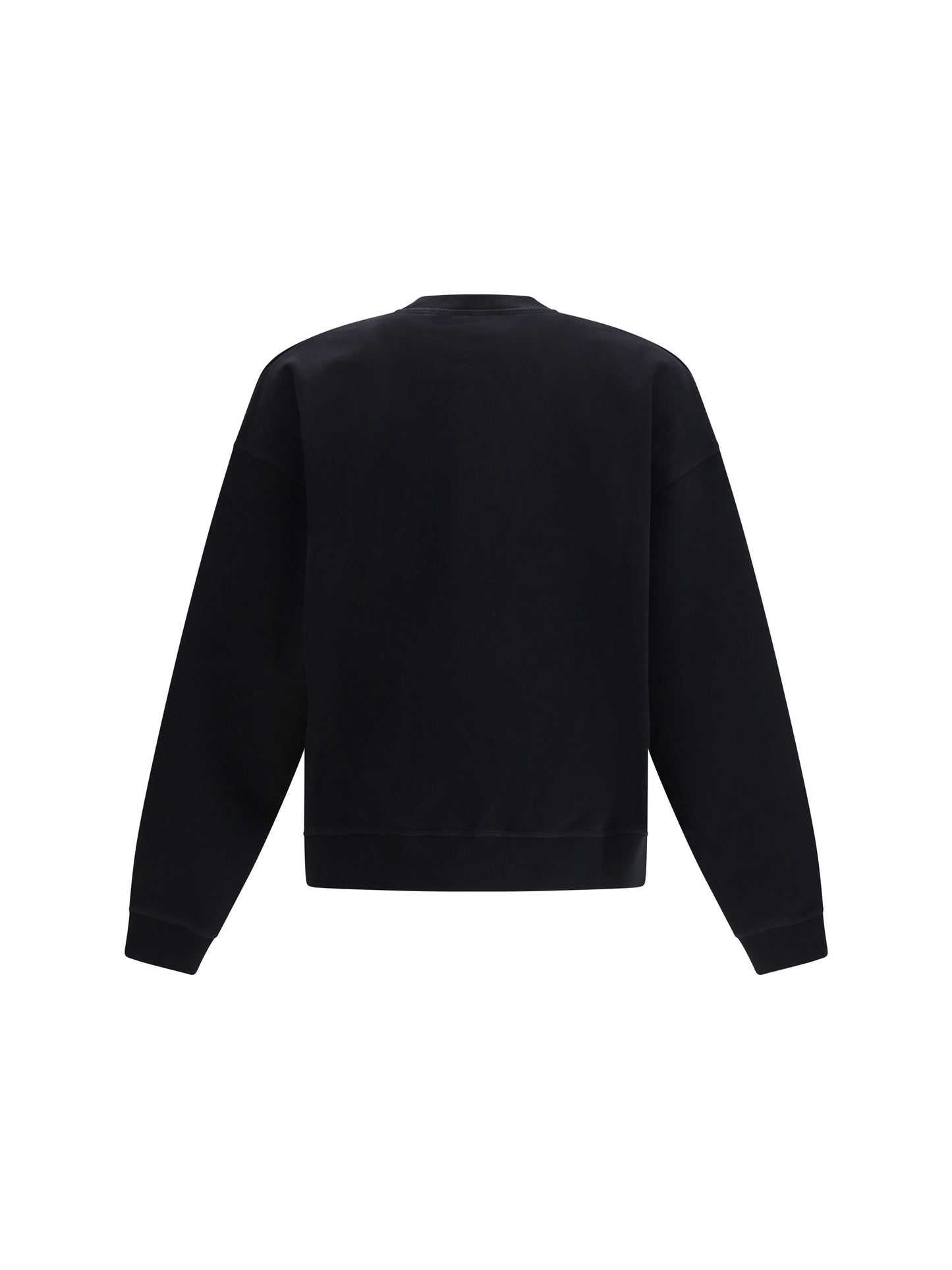 Sweatshirt Cotton Crew Neck Black