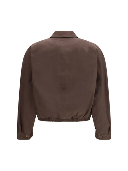 Jacket Work Cotton Gabardine Brown
