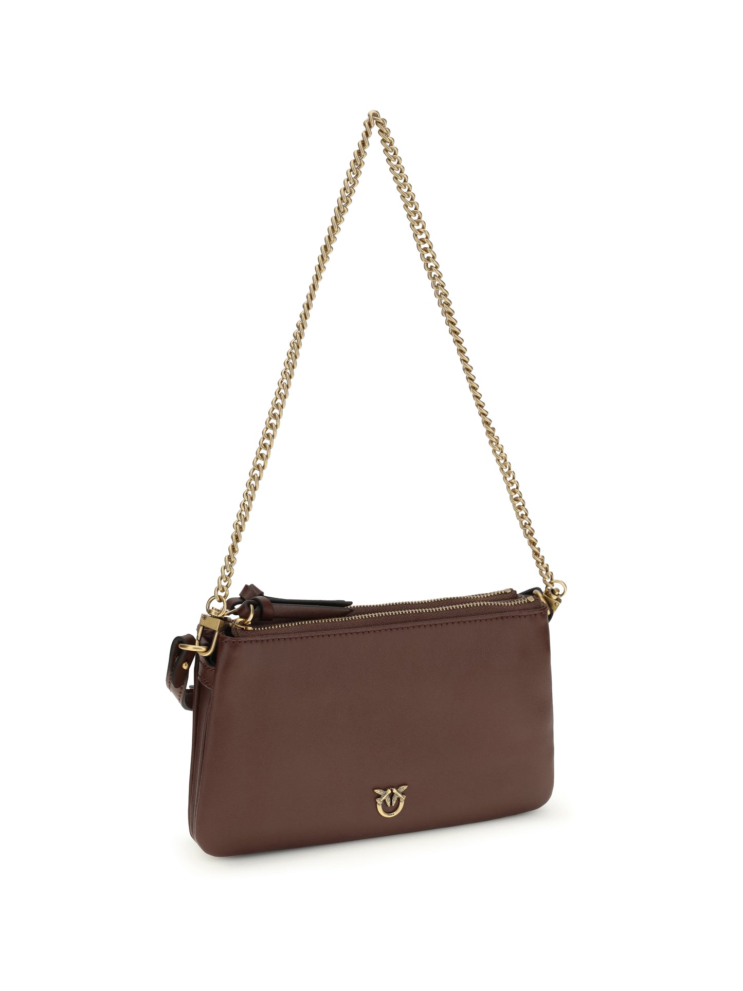 Mini Double Bag Wine Red/Antique Gold