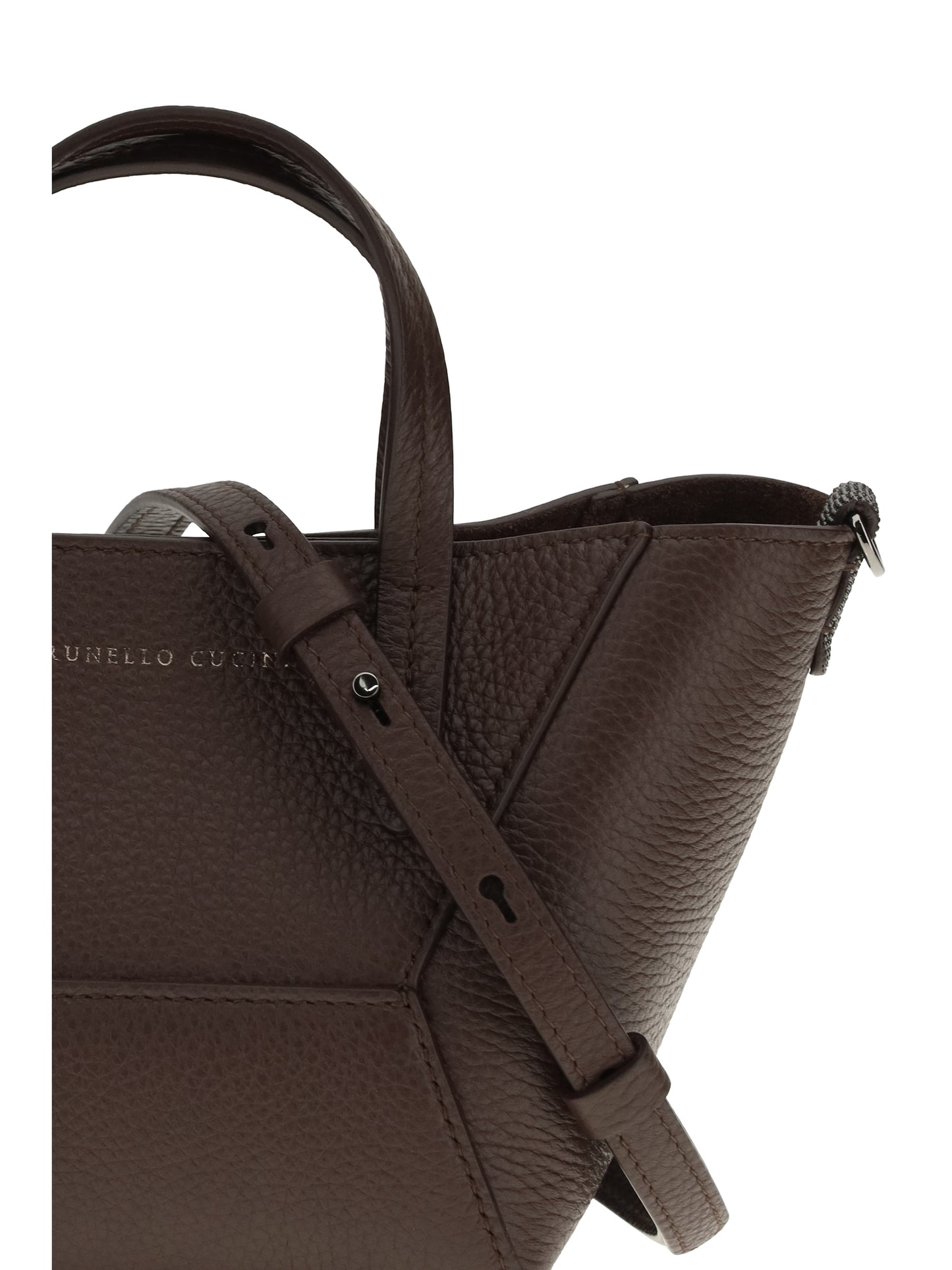 Leather Handbag Burgundy