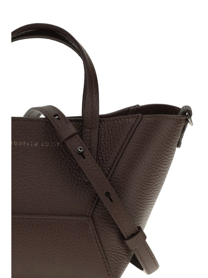 Leather Handbag Burgundy